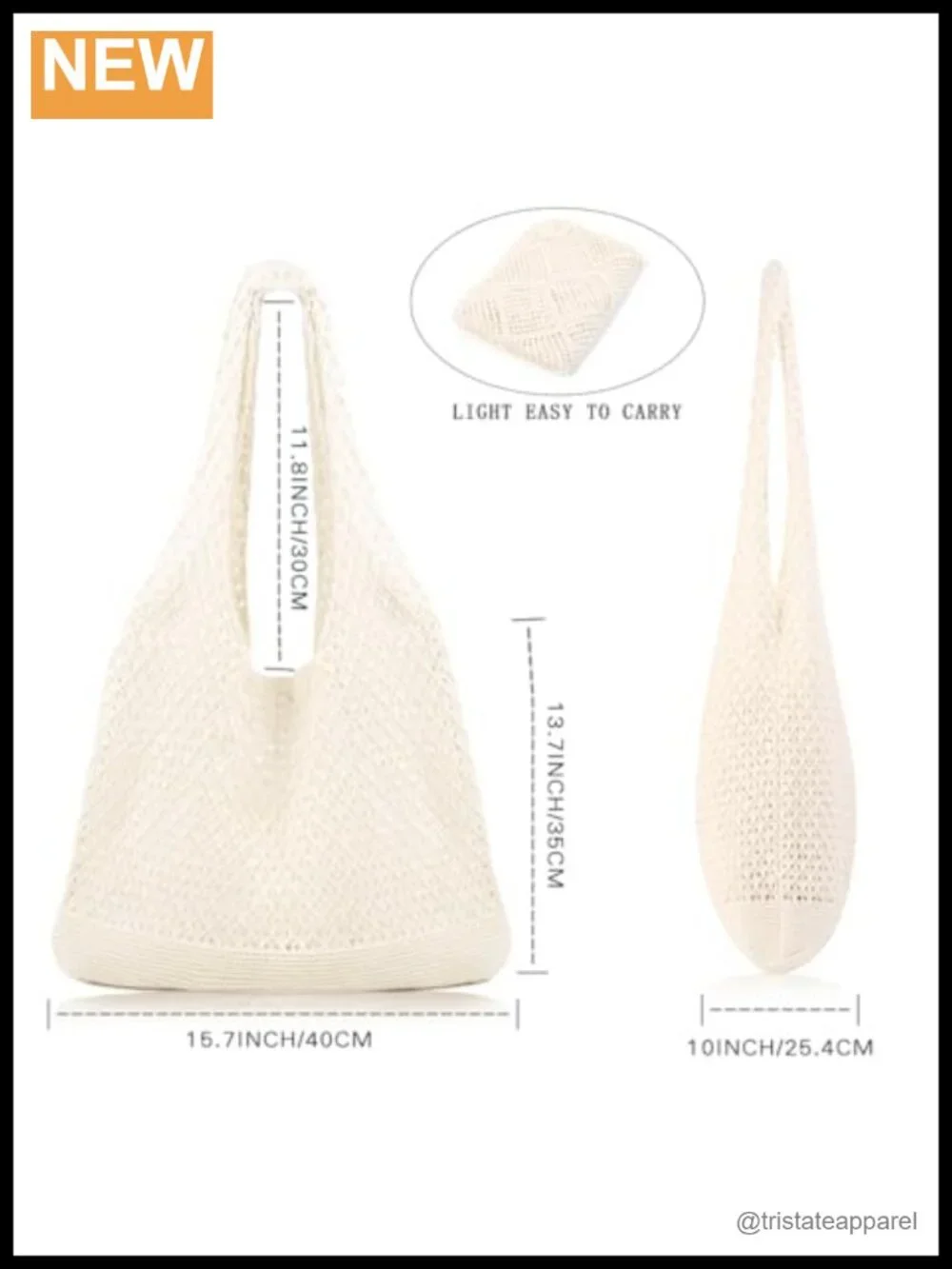 Crochet Beach Tote Bag Summer Mesh Tote Hippie Knit Bag